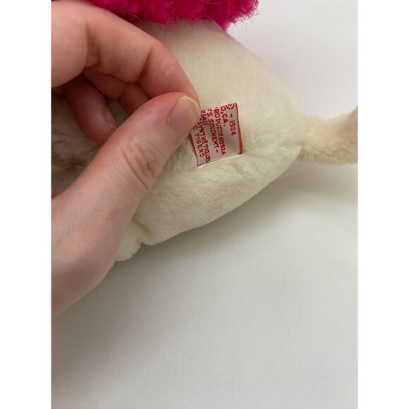 Rare 1984 Frou Frou Pink with Rose Plush: Vintage 80s Collectible from Fun Farm - Picture 8 of 8